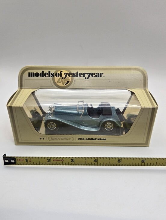 MATCHBOX Other - Vintage Matchbox Models of Yesteryear Y-1 1936 Jaguar SS100 diecast model car